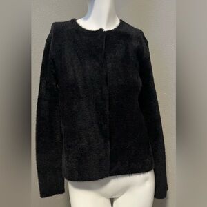 Phase Eight Women’s Black Faux Fur BD LS Outer Shell Waistcoat Jacket Size US 6